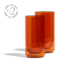 Cove 16oz Glass Pint - Set of 2 - Amber