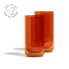 Cove 16oz Glass Pint - Set of 2 - Amber
