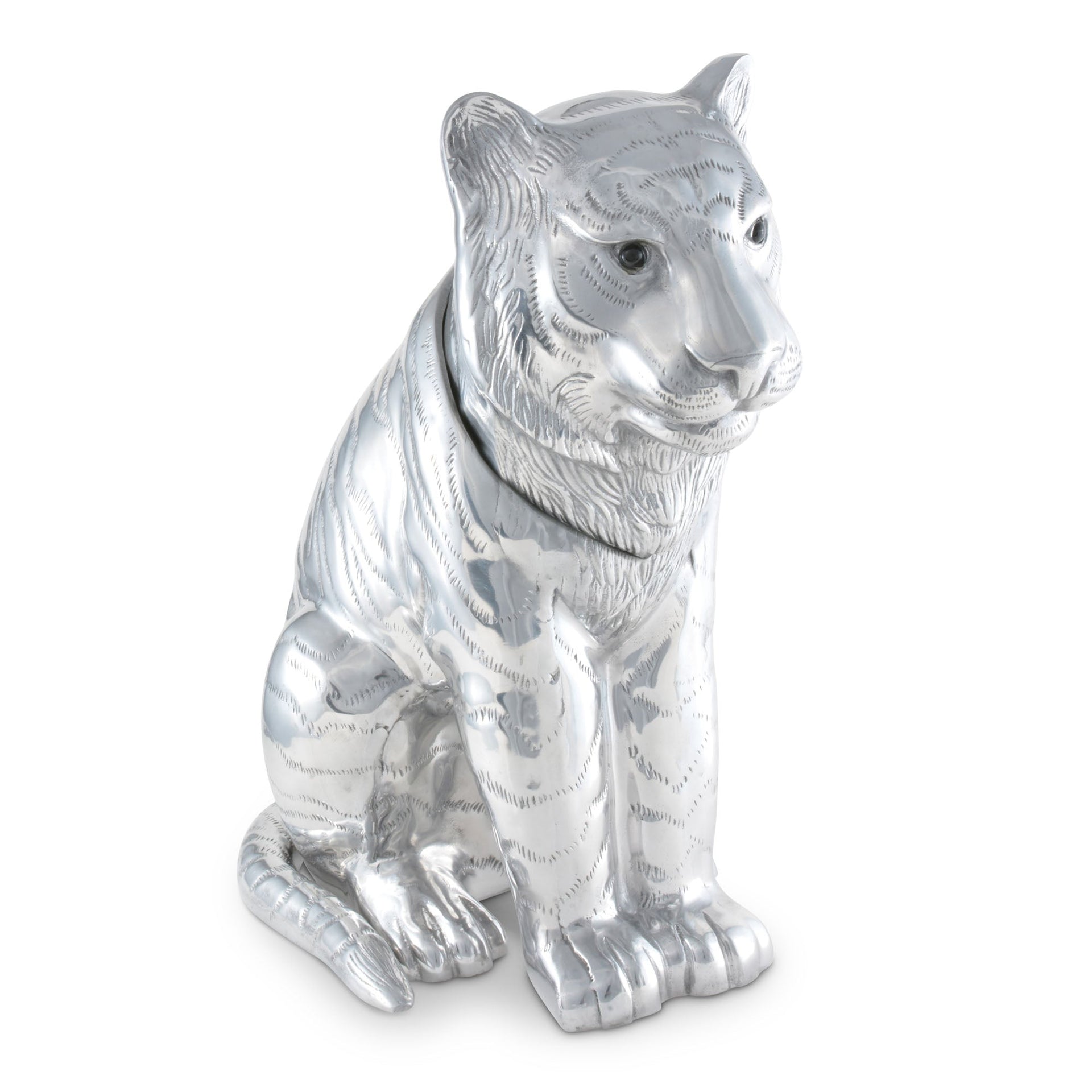 Arthur Court Designs Aluminum Tiger Ice/Wine Bucket 14 inch Long 17.5 inch Tall