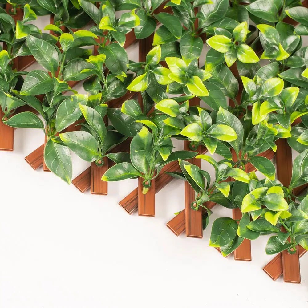 Jasmine Expandable Artificial Trellis Privacy Screen 72×36in – UV Resistant