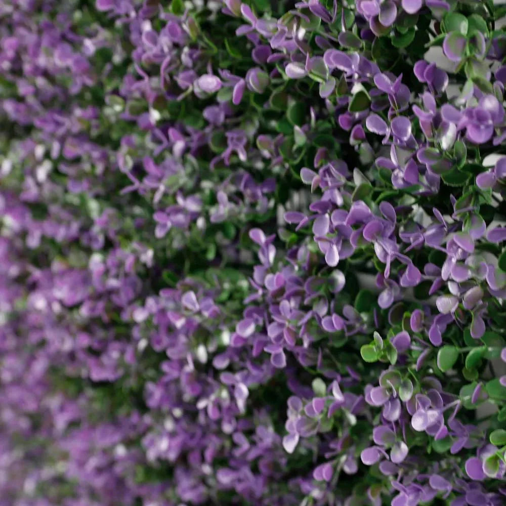 Purple Lavender Foliage Artificial Vertical Garden Green Wall Panel 40×40in 11 SQ FT – UV Resistant – Commercial Grade