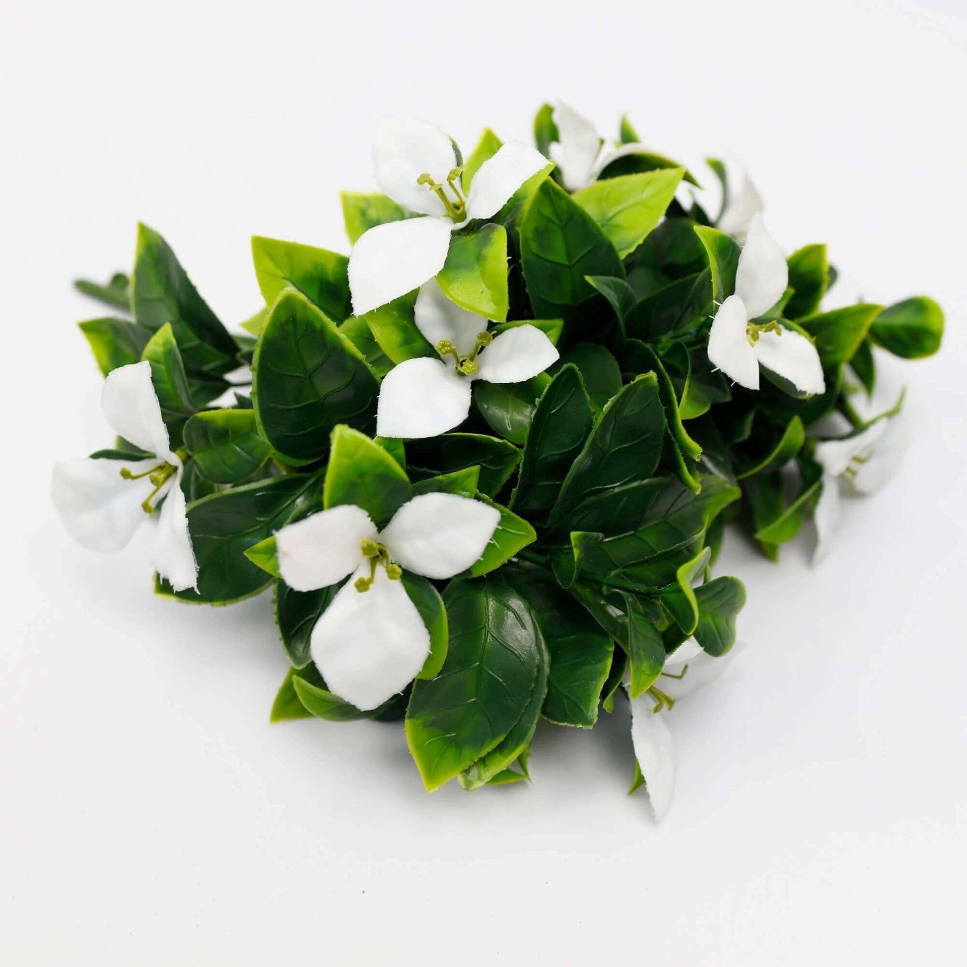 White Bougainvillea Flower Stem 12in – UV Resistant