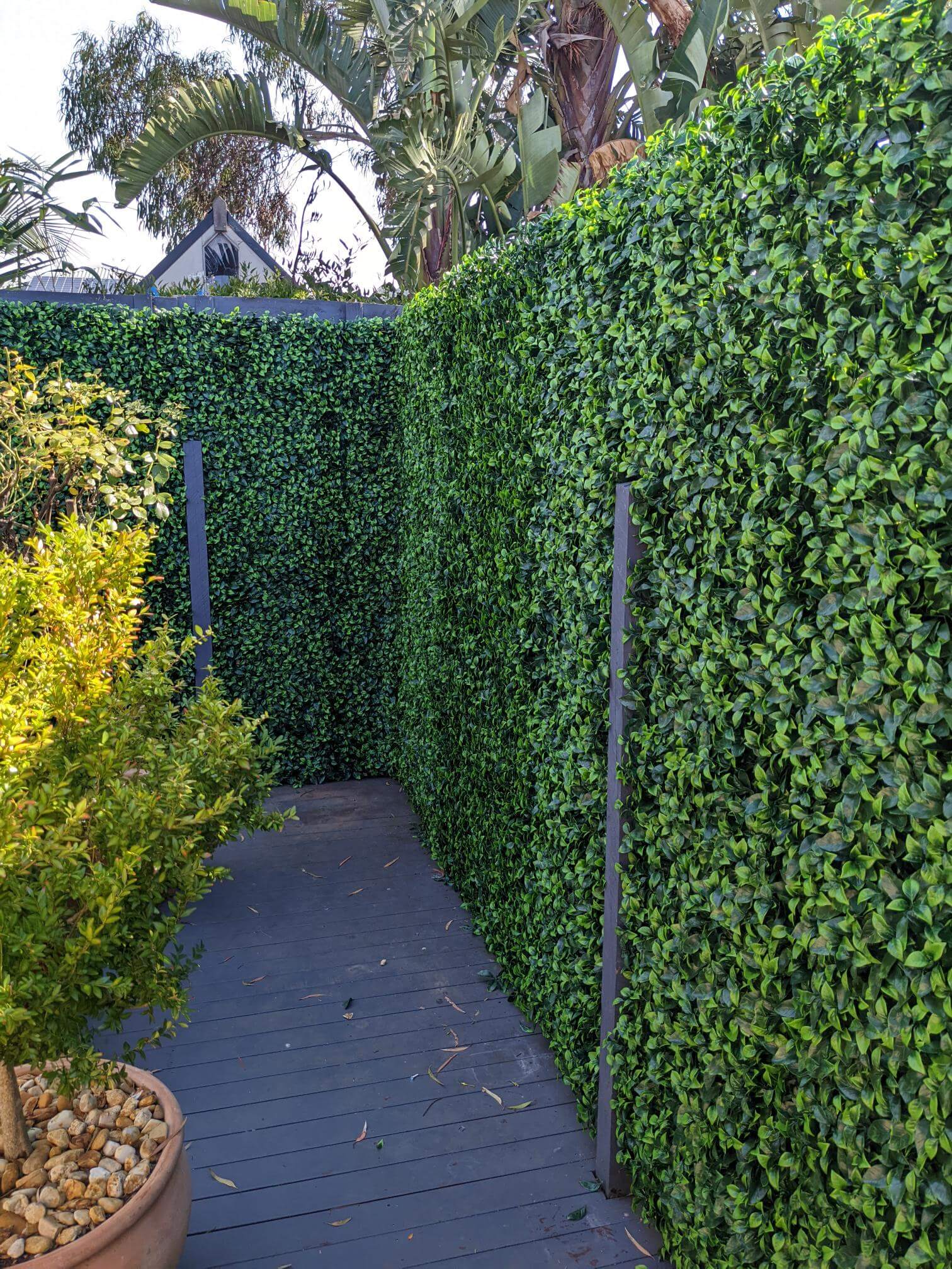 Jasmine Artificial Vertical Garden Green Wall Panel 40×40in 11 SQ FT – UV Resistant – Commercial Grade