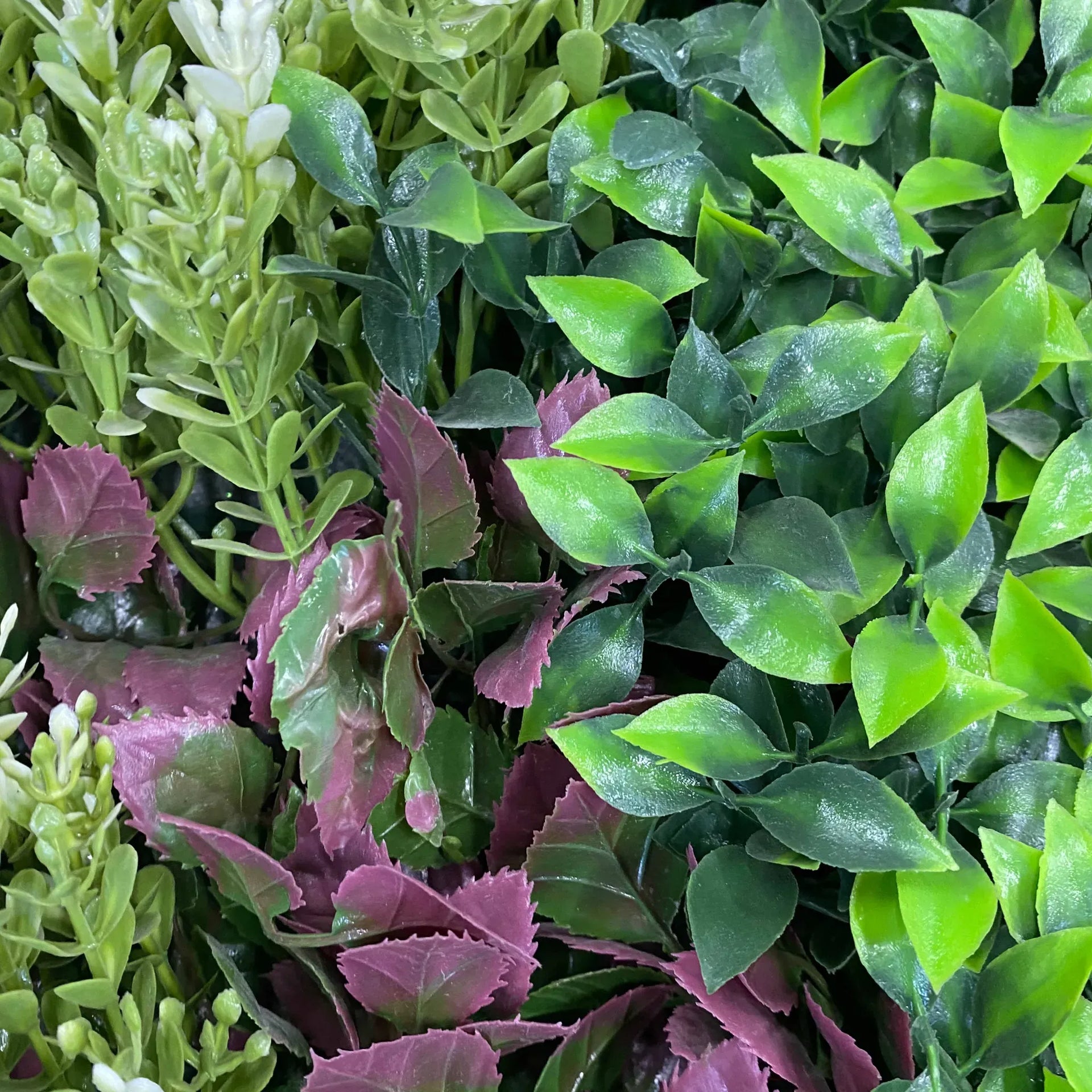 Evergreen Triptych Artificial Vertical Garden Green Wall Panel Set of 3 33 SQ FT – UV Resistant – Commercial Grade