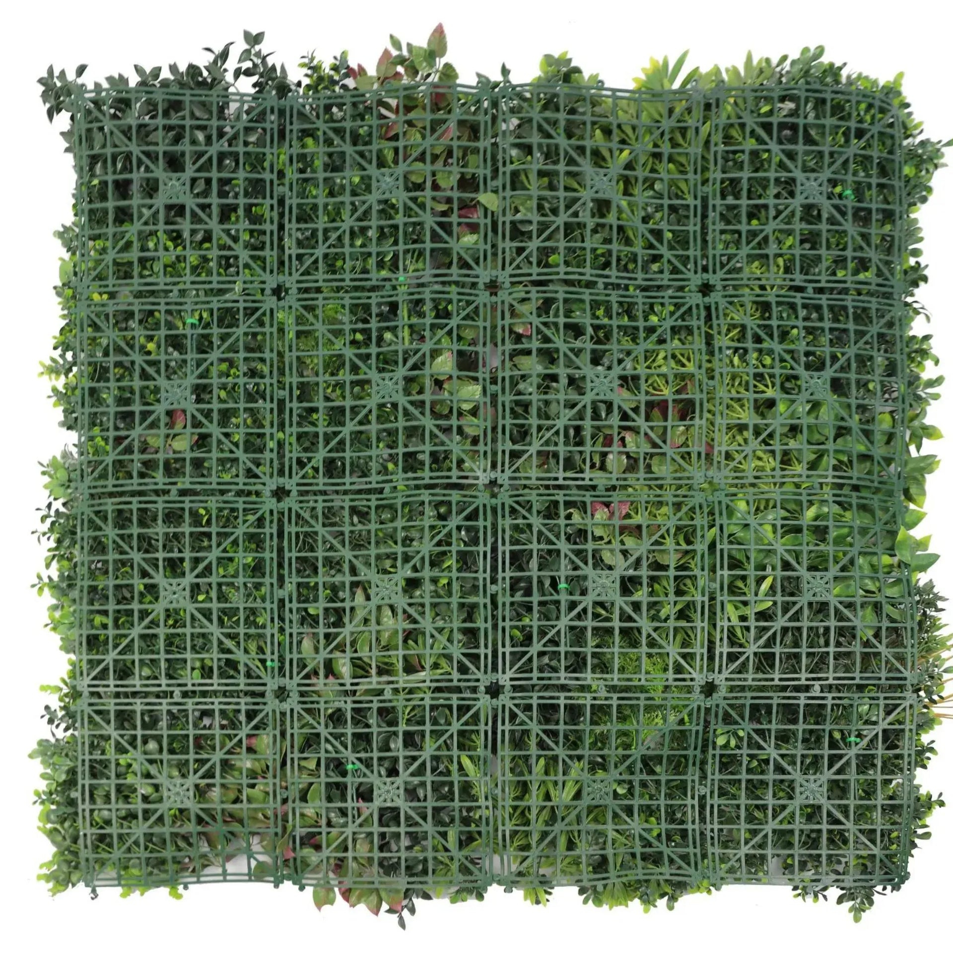 Evergreen Triptych Artificial Vertical Garden Green Wall Panel Set of 3 33 SQ FT – UV Resistant – Commercial Grade