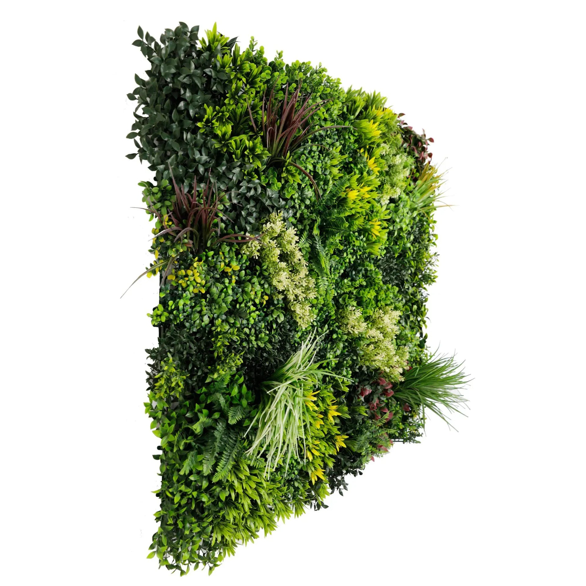 Evergreen Triptych Artificial Vertical Garden Green Wall Panel Set of 3 33 SQ FT – UV Resistant – Commercial Grade
