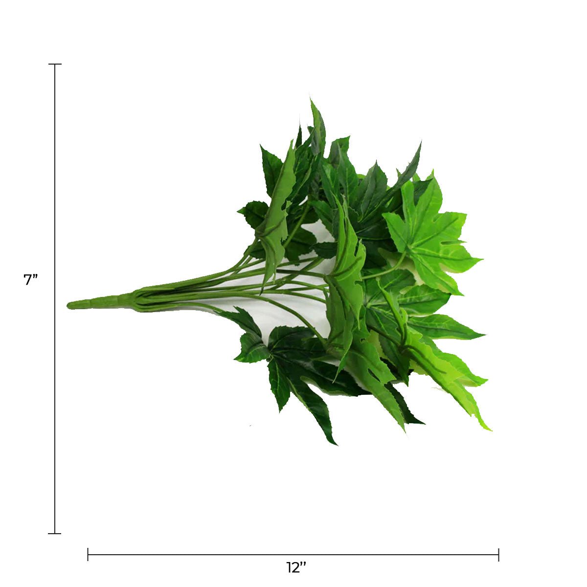 Hemp Leaf Artificial Hanging Plant 12in