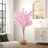 6.5 FT Tall Artificial Cherry Blossom Tree with 900 Pink Flowers