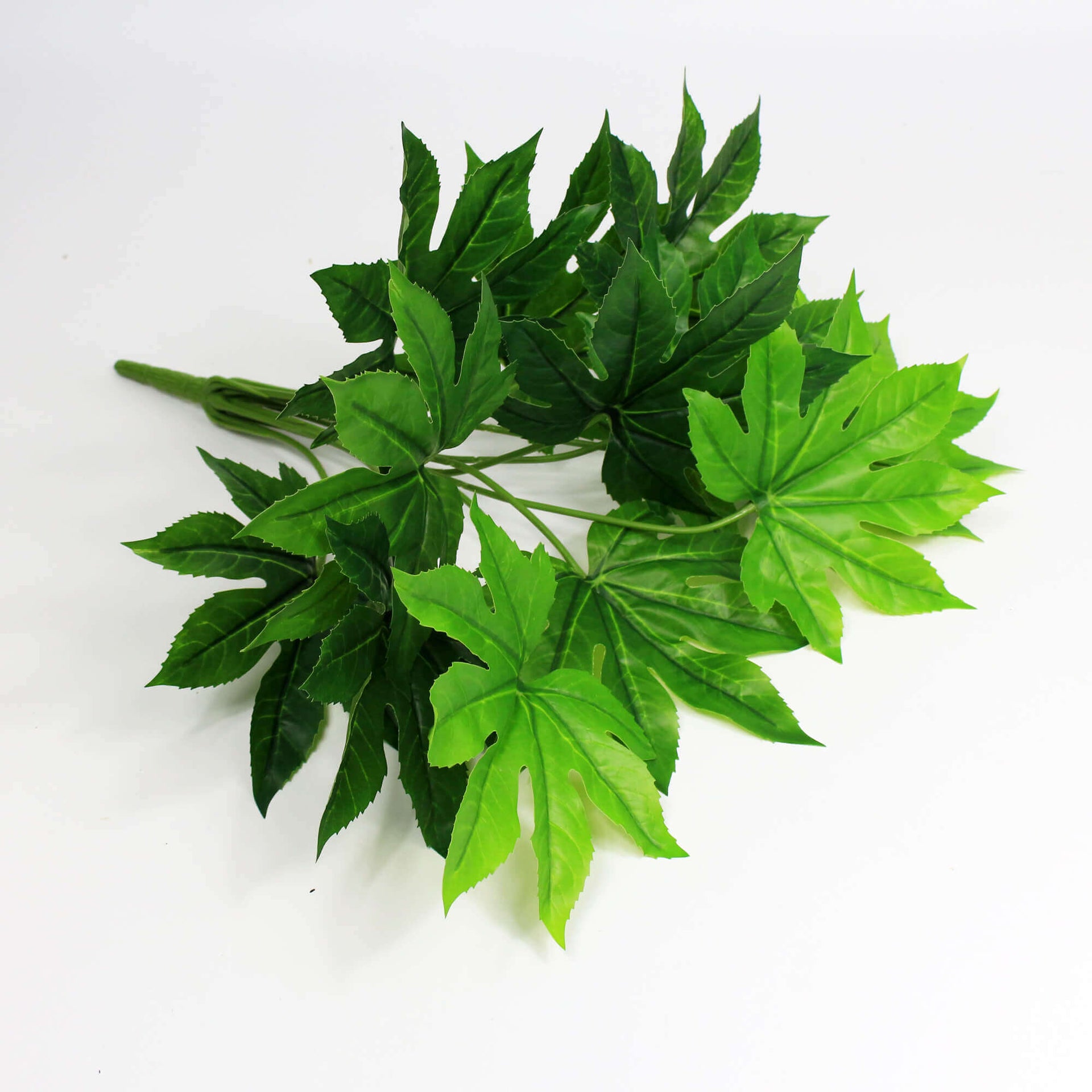 Hemp Leaf Artificial Hanging Plant 12in