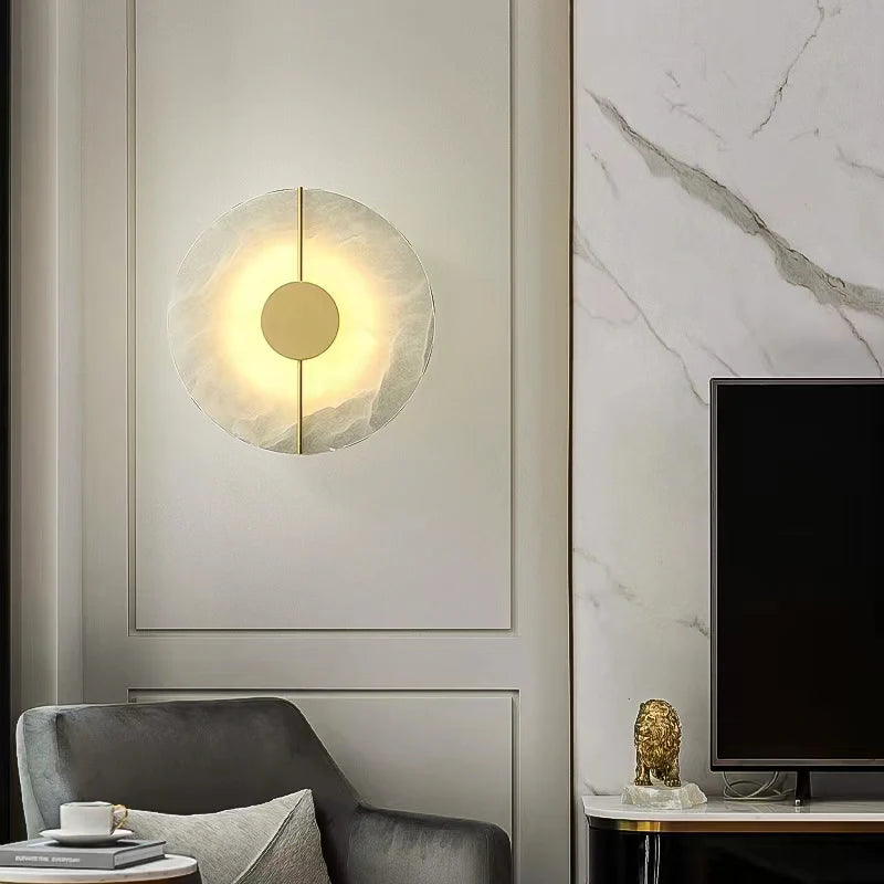 Artistic Simple Marble Wall Lamp