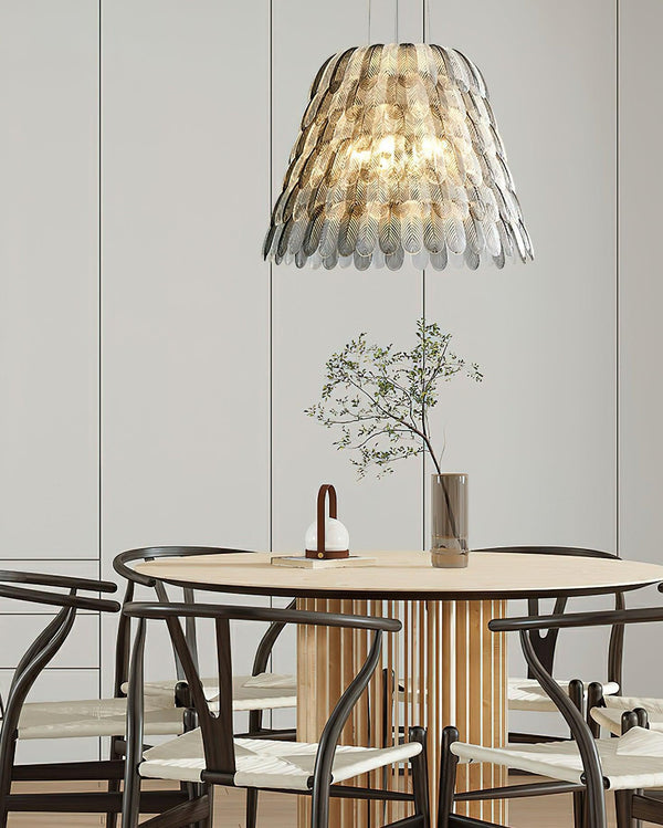 Artistic Feather Pendant Light 15.7