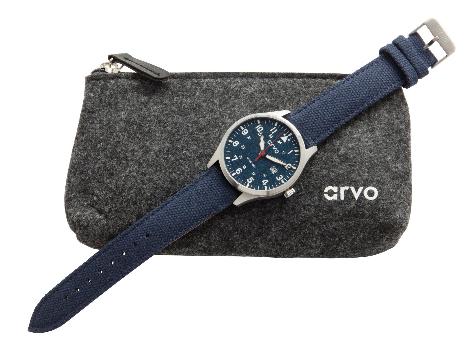 Arvo Rove Field Watch - Jeans Blue