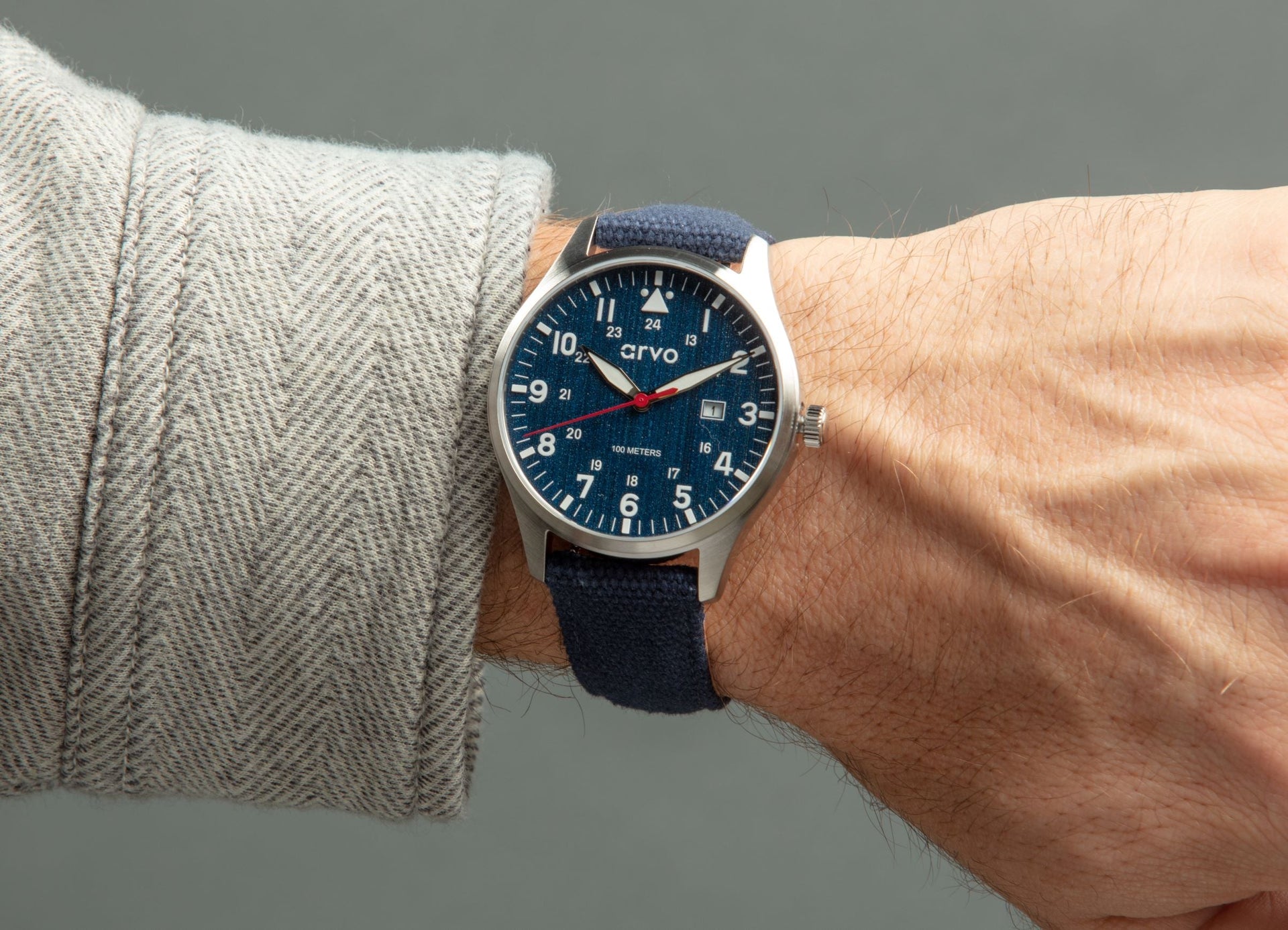 Arvo Rove Field Watch - Jeans Blue