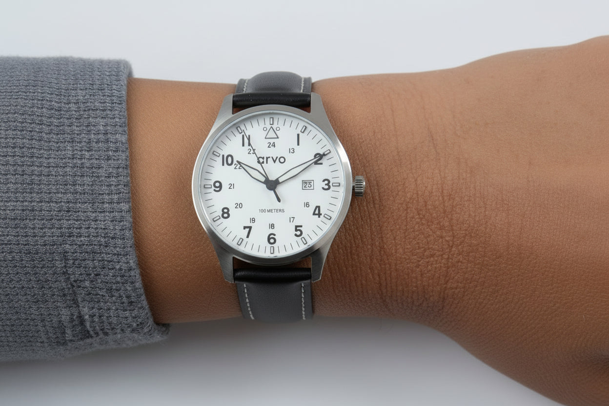 Arvo Rove Field Watch - Moon White