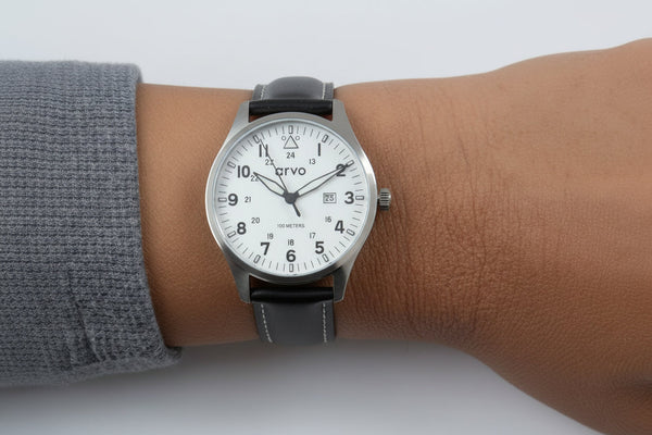 Arvo Rove Field Watch - Moon White
