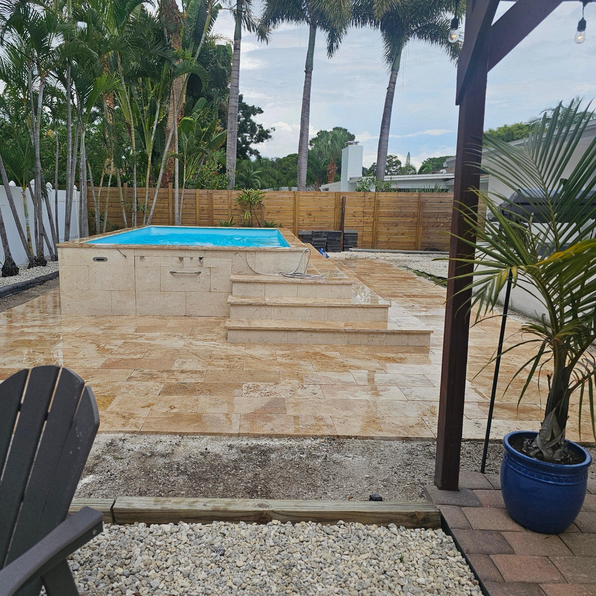 Aspendos Travertine Beige Tumbled Pavers 16