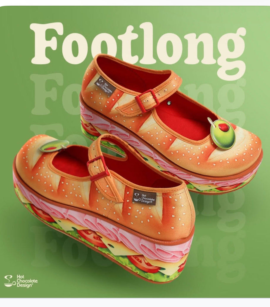 Hot Chocolate Design Footlong Mary Jane Platform