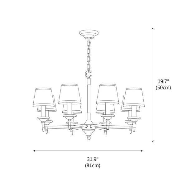 Aubrey Crown Chandelier
