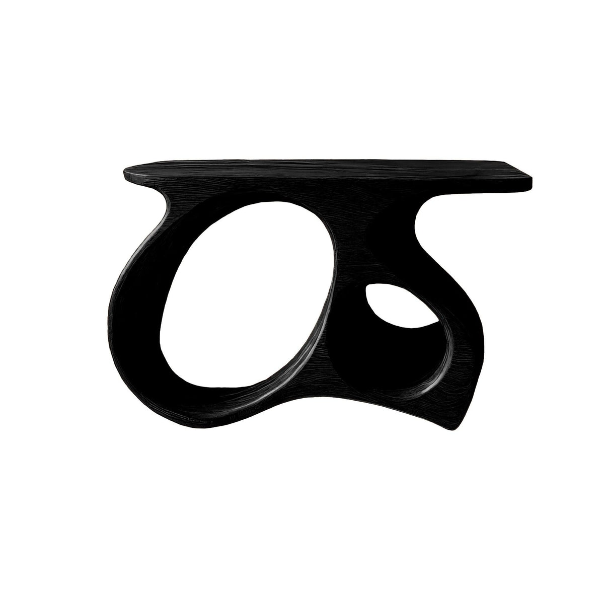 Auraline Organic Sculpted Record Player Stand With Storage