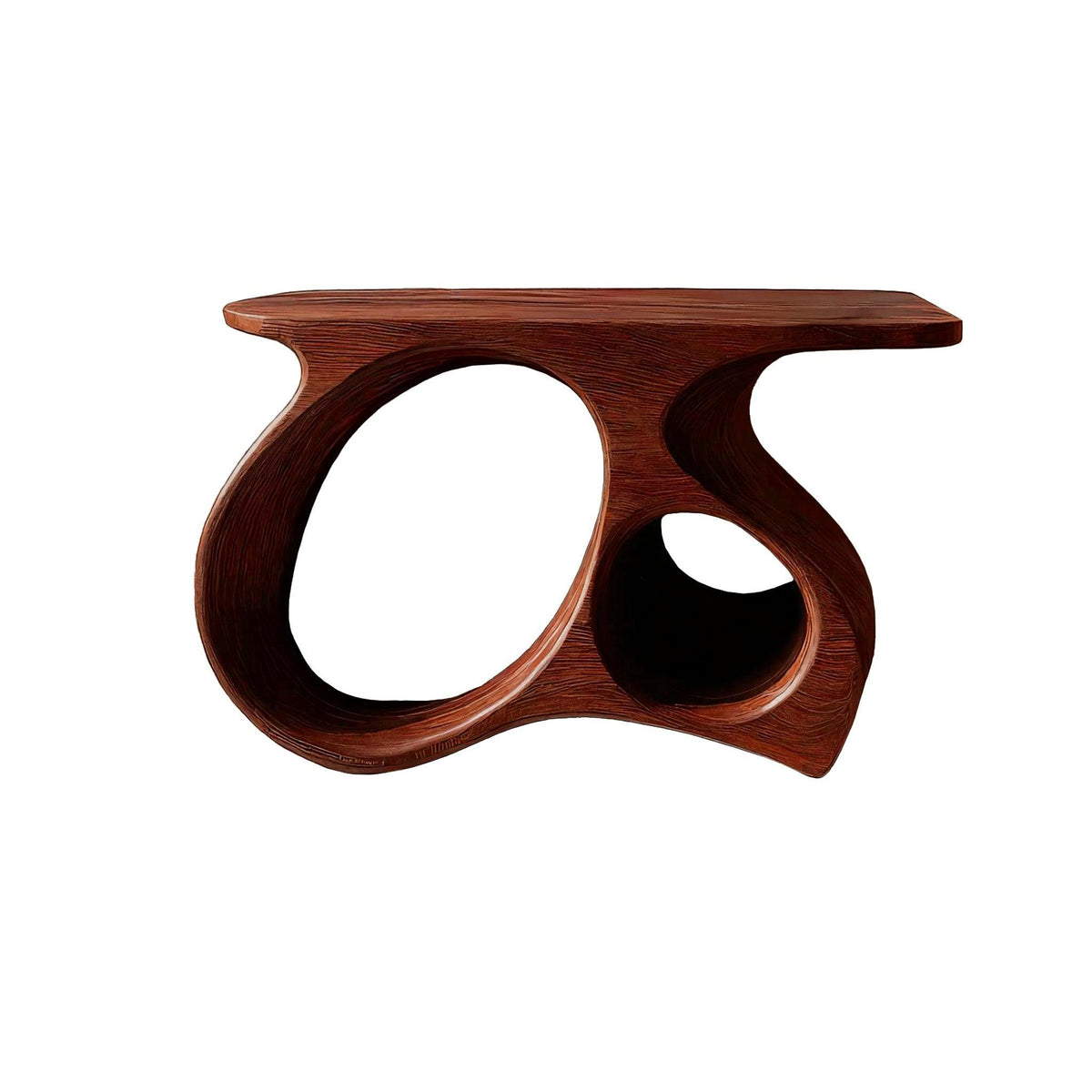 Auraline Organic Sculpted Record Player Stand With Storage