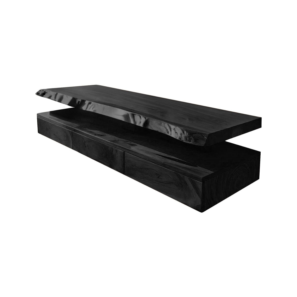 Aurelia Live Edge Floating Bathroom Vanity with Drawers