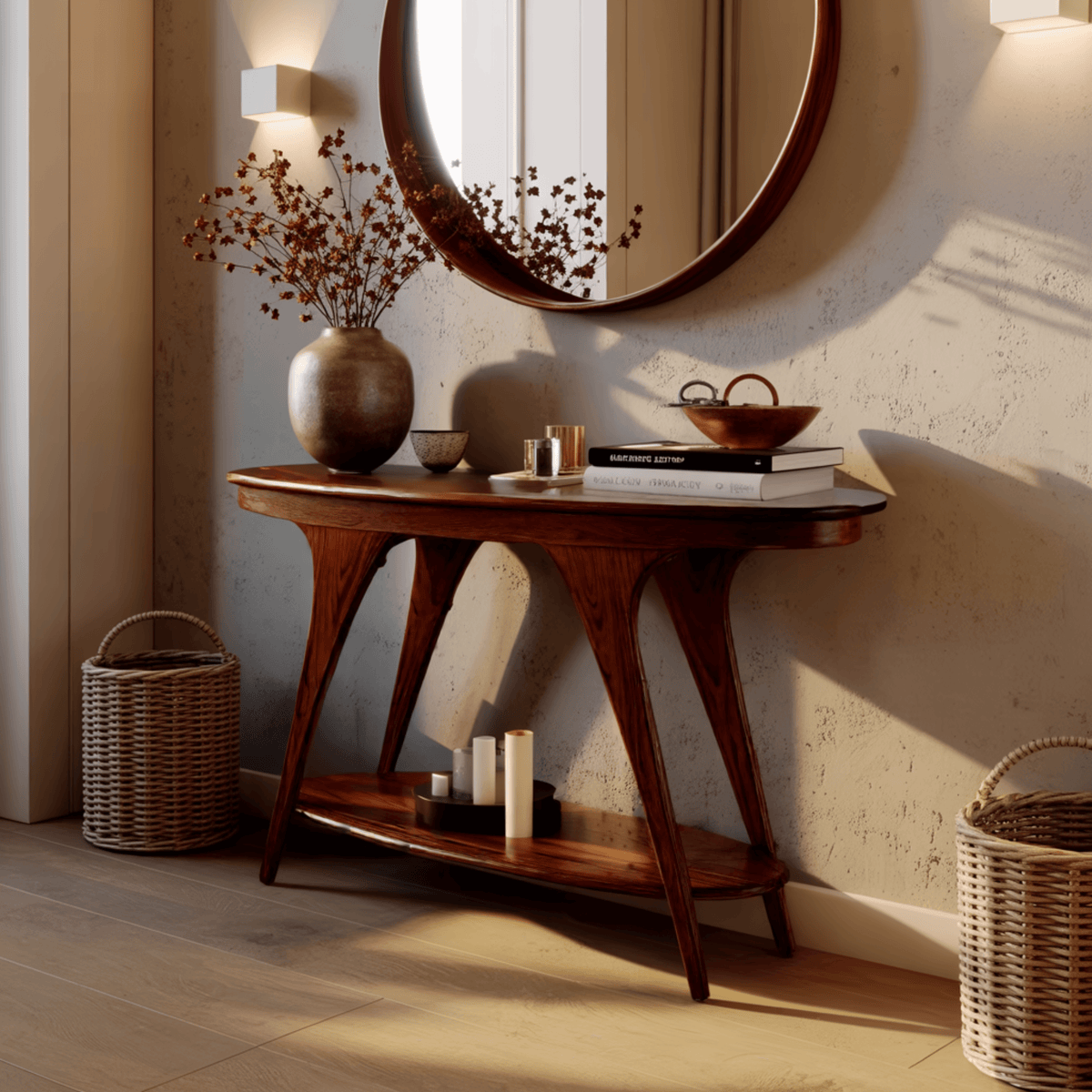 Aurelian Solid Wood Console Table