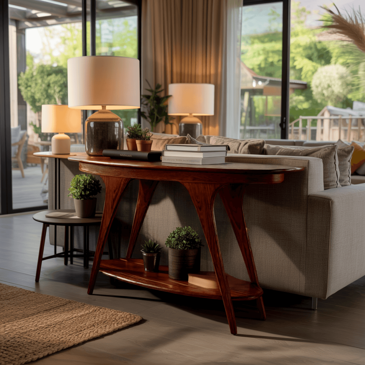 Aurelian Solid Wood Console Table