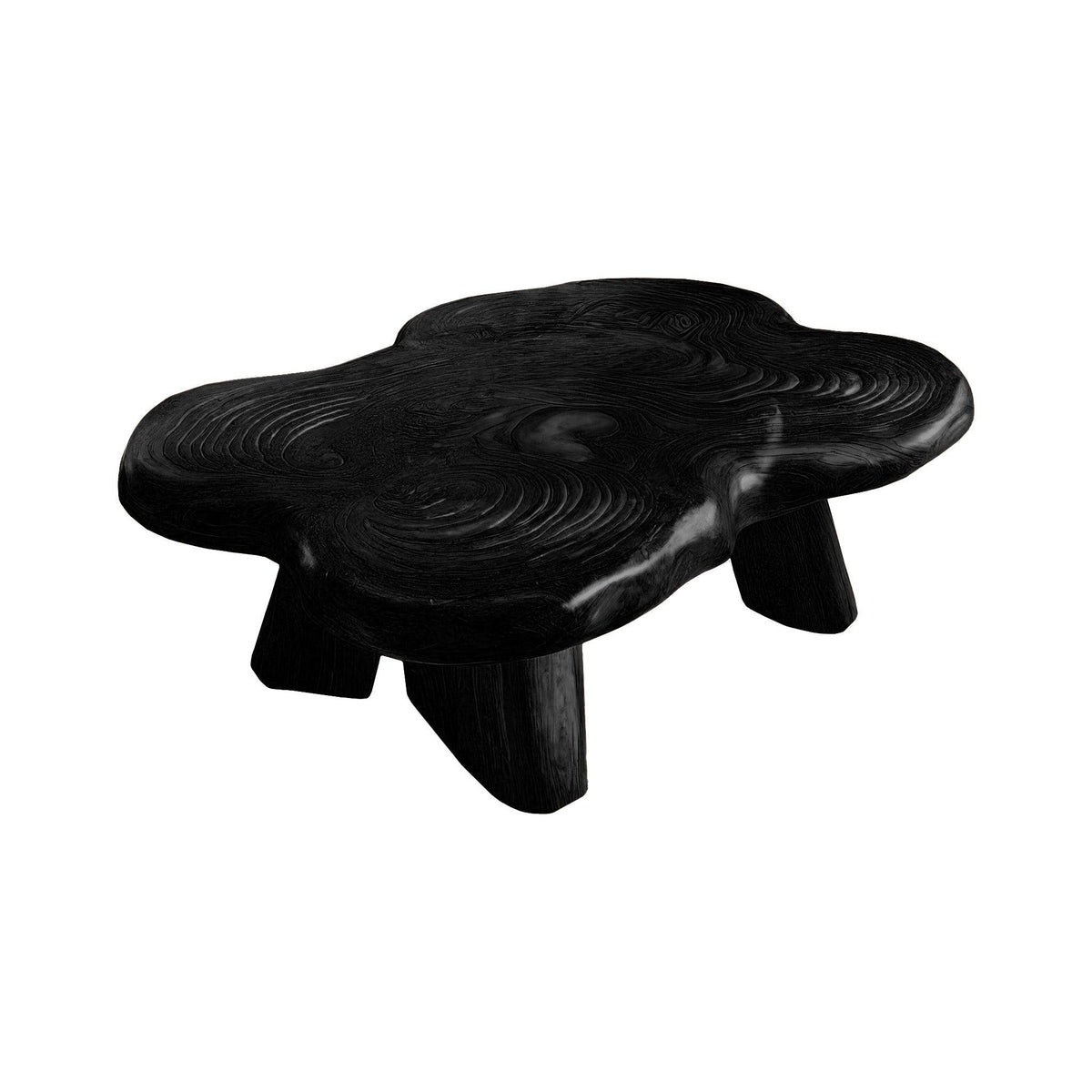 Aurelin Bloom III Solid Wood Hand Carved Coffee Table