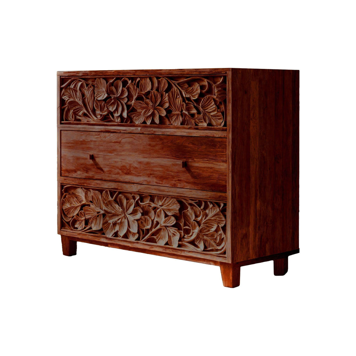 Aurelin Carve Solid Wood Dresser Cabinet