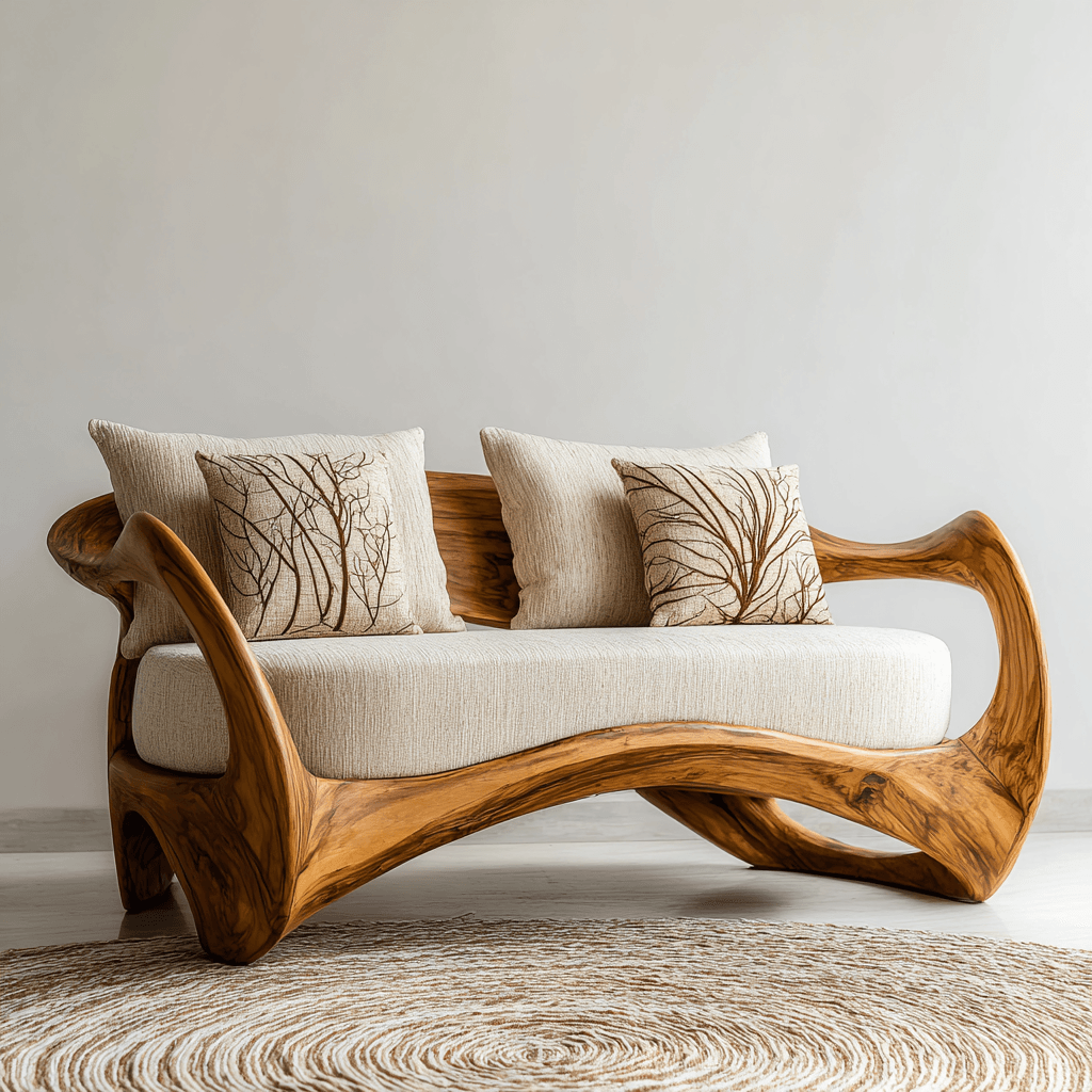 Aurelin Flow Organic Wood Sofa