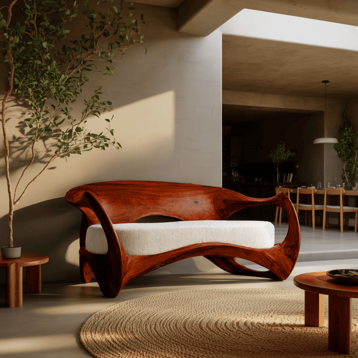 Aurelin Flow Organic Wood Sofa