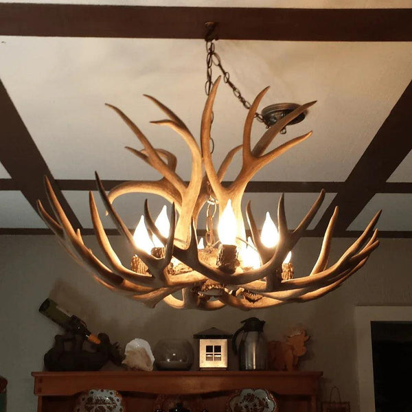 Authentic Mule Deer Single Tier Chandlier - Large - Gifts for You 'n Me
