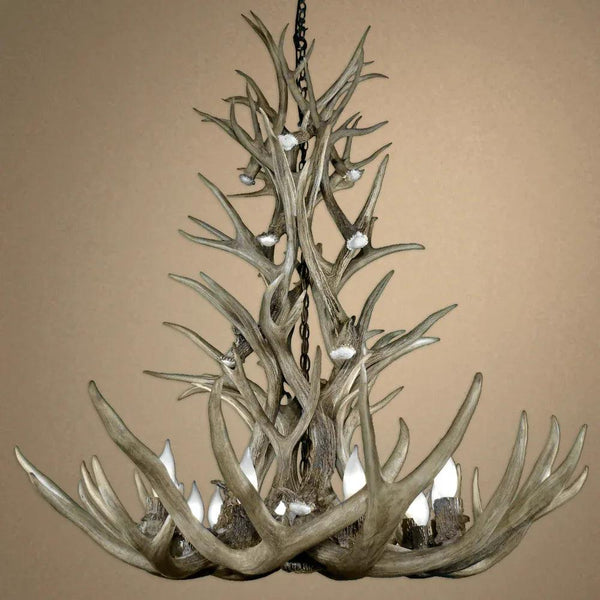 Authentic Mule Deer Tall Chandelier - Large - Gifts for You 'n Me