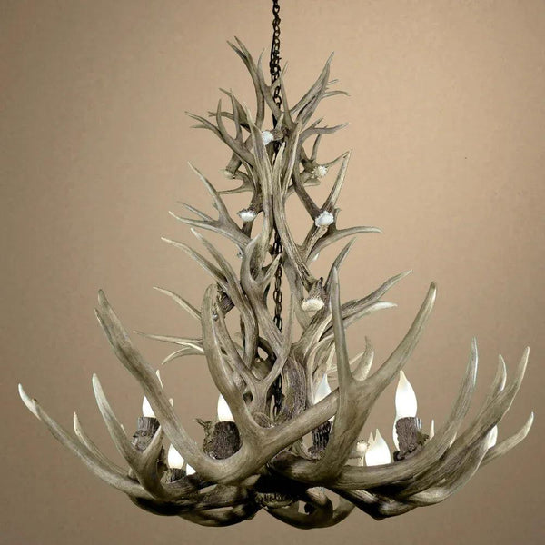 Authentic Mule Deer Tall Chandelier - Large - Gifts for You 'n Me