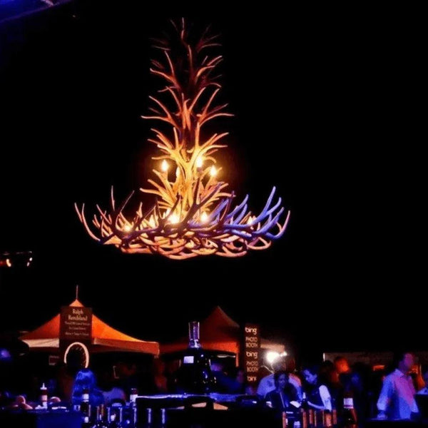 Authentic Mule Deer Tall Chandelier - Extra Large - Gifts for You 'n Me