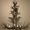 Authentic Mule Deer Tall Chandelier - Extra Large