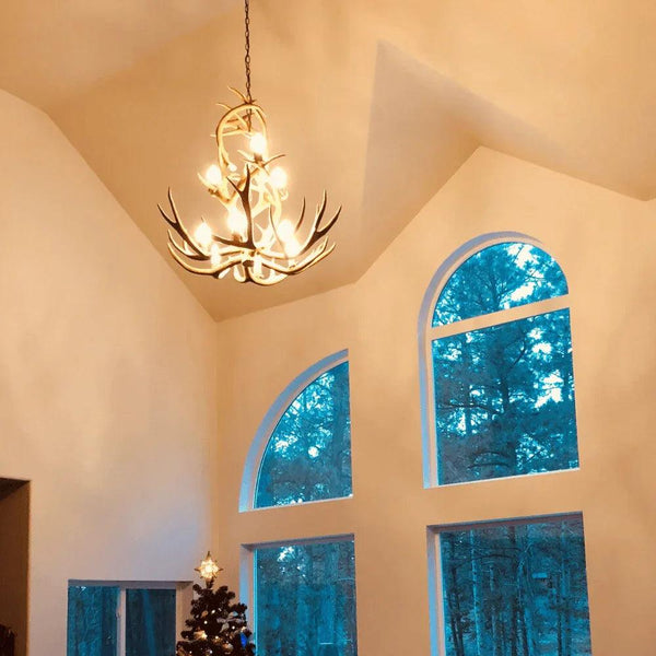 Authentic Mule Deer Waterfall Chandelier - Large - Gifts for You 'n Me