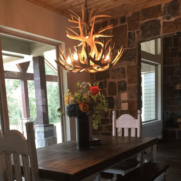 Authentic Whitetail Deer Cascade Chandelier - Extra Large - Gifts for You 'n Me