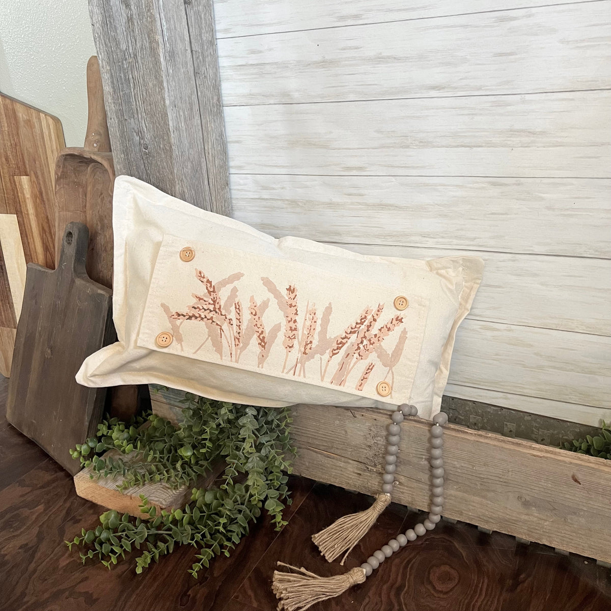 2 PANELS & RUNNER BUNDLE: RECTANGLE Holiday Panel Thanksgiving November Fall Autumn, farmhouse charcoal runner: HARVEST WHEAT / VINTAGE FALL PUMPKIN BIKE + CHARCOAL/CREAM TABLE RUNNER