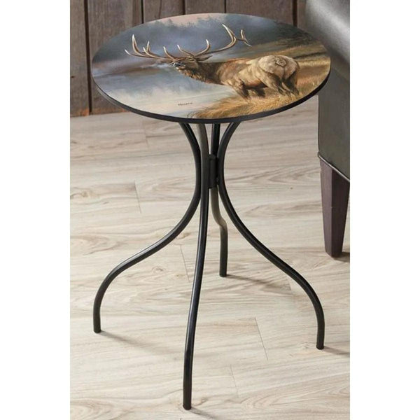 Autumn Elk End Table - Gifts for You 'n Me