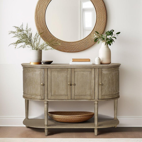 Ayanna Accent Cabinet with Lower Shelf - Reclaimed Wheat