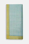 Azzura Linen Napkin in Azure & Olive
