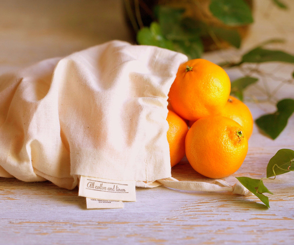 Muslin Bags - Cloth Produce Bags Drawstring
