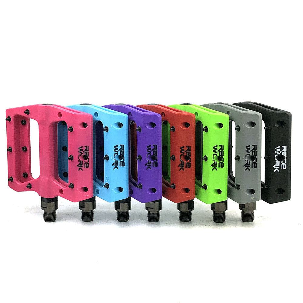 Mountain Bike Bicycle Nylon Fiber Peilin Pedal Dead Fly Bearing Pedal Non-Slip Pedal
