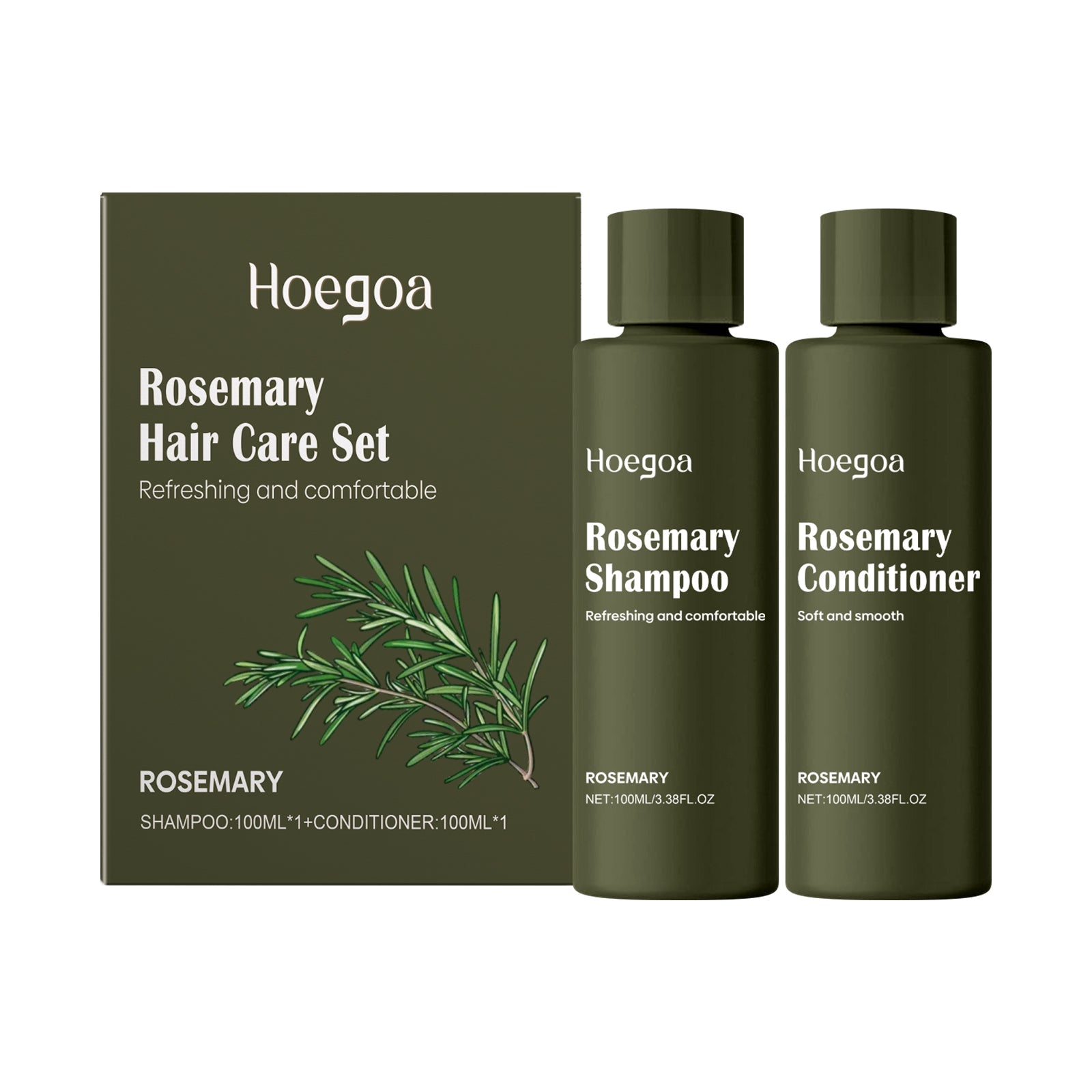Rosemary Shampoo Set Anti-Dandruff Oil Control Shampoo Retain Fragrance Moisturizing Conditioner Refreshing Hair