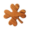Olive Wood Clover Pocket Charm | Lucky Charm Gift