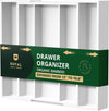 Utensil Drawer Organizer, White (5 Slots)