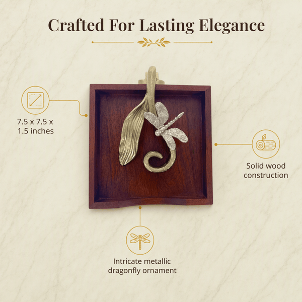 Wooden Napkin Holder – Silver Gold Ornament