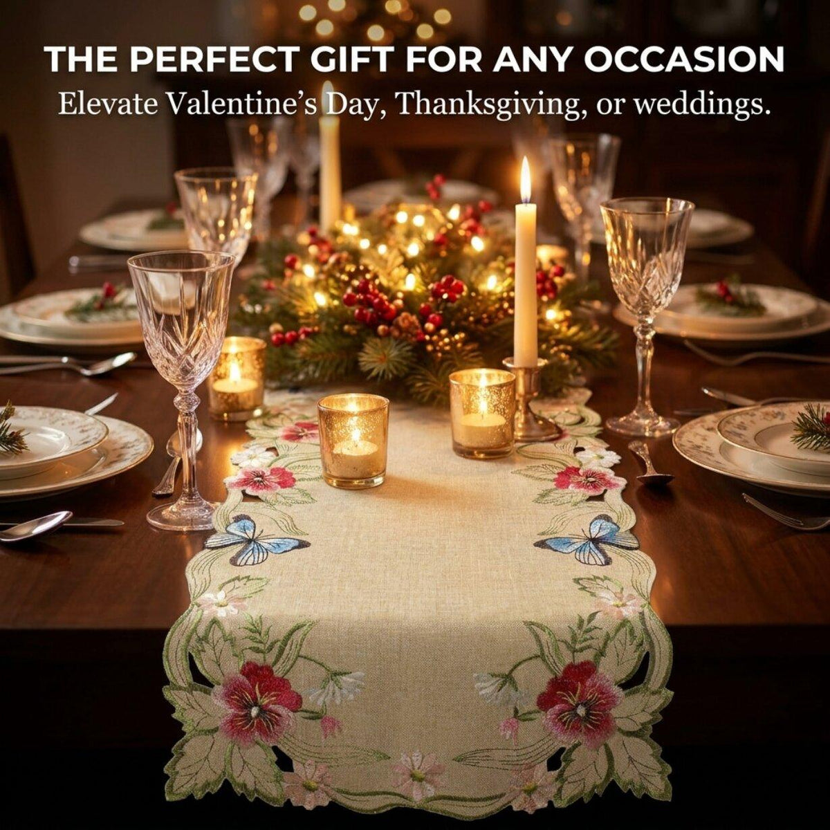 Beige Table Runner – Sandy Dune, 14x108 Inch