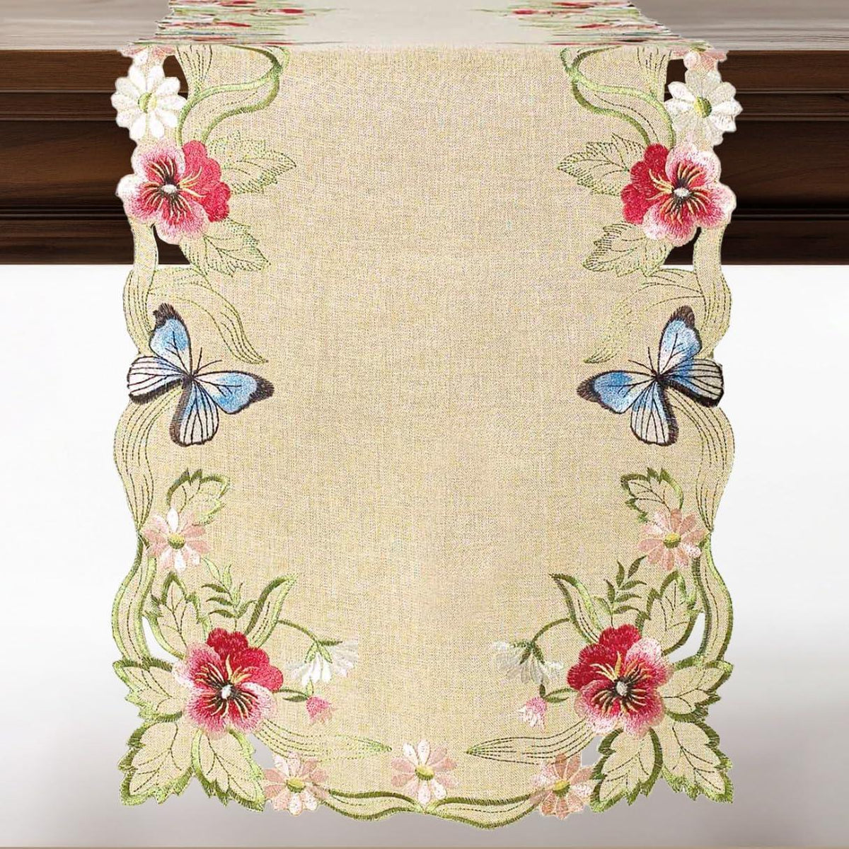 Beige Table Runner – Sandy Dune, 14x108 Inch